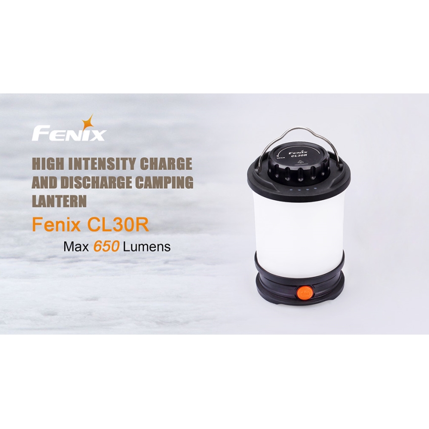 Fenix CL30R - Tragbare wiederaufladbare LED-Leuchte LED/USB IPX7 650 lm 300 h