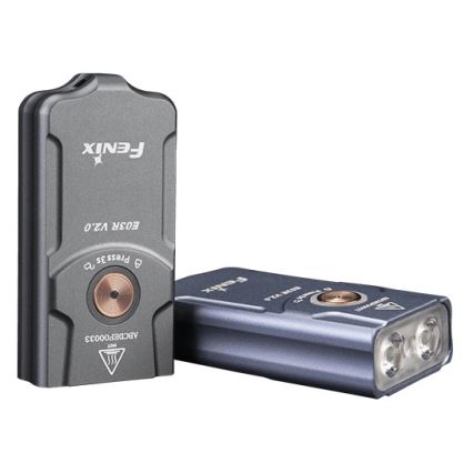 Fenix E03RV20GREY - Aufladbare LED-Taschenlampe LED/USB IP66 500 glänzend 30 h 400 mAh