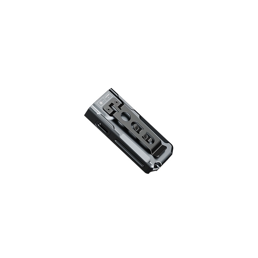 Fenix E06RGRY - Dimmbare, aufladbare LED-Taschenlampe UV LED/USB IP66 700 glänzend 60 h grau
