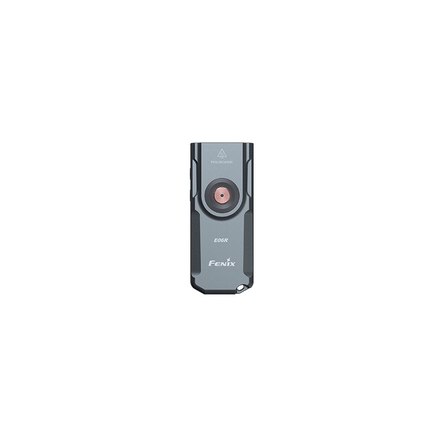 Fenix E06RGRY - Dimmbare, aufladbare LED-Taschenlampe UV LED/USB IP66 700 glänzend 60 h grau