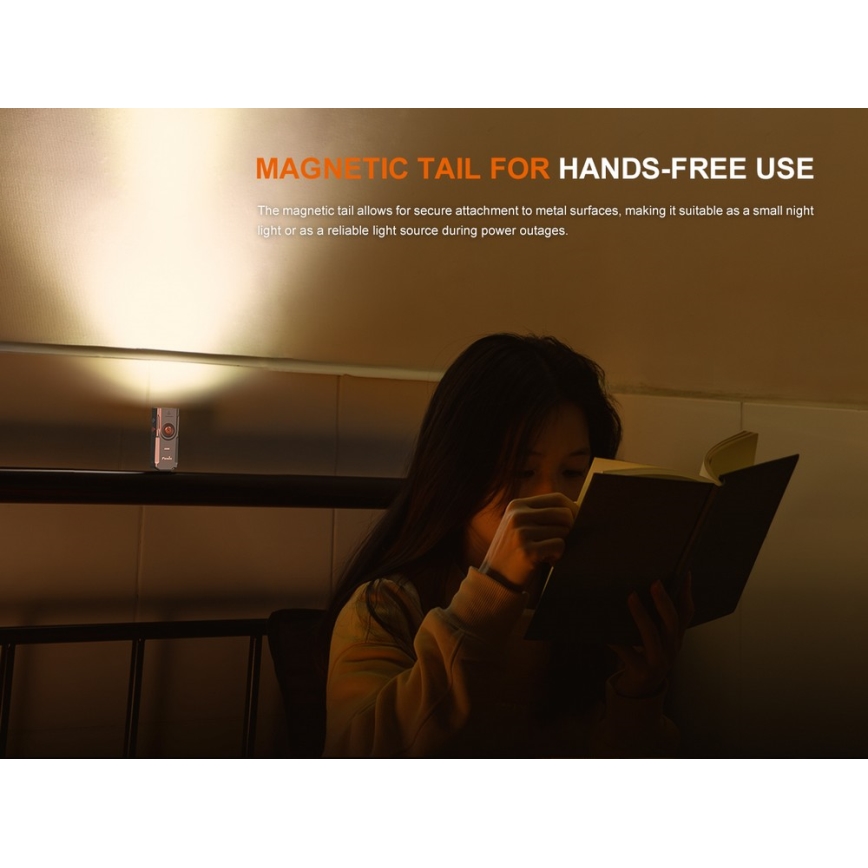 Fenix E06RTKS - Dimmbare, aufladbare LED-Taschenlampe UV LED/USB IP66 700 lm 60 h 750 mAh türkisfarben