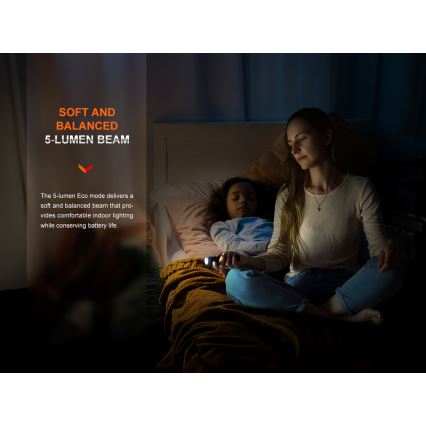 Fenix E28RV20 - Dimmbare, aufladbare LED-Taschenlampe LED/USB/2xCR123A IP68 1700 glänzend 260 h 3400 mAh