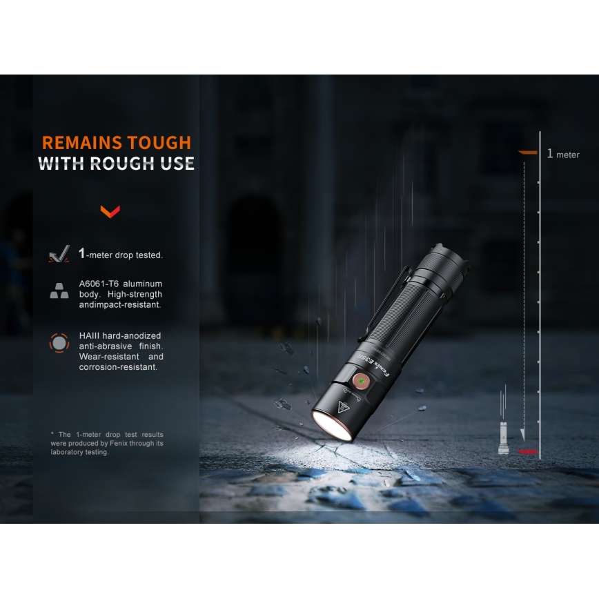 Fenix E35RSETAODS - Dimmbare, aufladbare LED-Taschenlampe LED/USB IP68 3100 lm 69 h + Diffusor 26,5mm