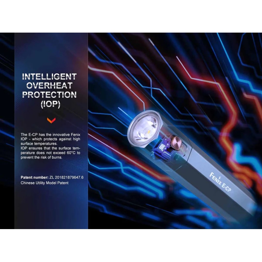 Fenix ECPBLUE - Aufladbare LED-Taschenlampe mit Powerbank USB IP68 1600 glänzend 504 h 5000 mAh blau
