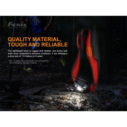 Fenix HL18RTRAIL - LED Wiederaufladbare Stirnlampe LED/3xAAA IP66