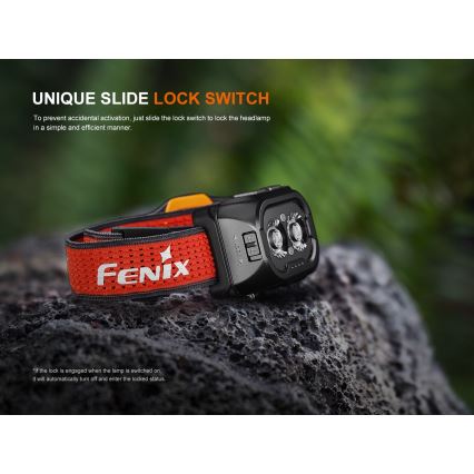 Fenix HL18RTV20BLC - Dimmbare, aufladbare LED-Stirnlampe LED/USB IP66 800 lm 160 h schwarz/orange