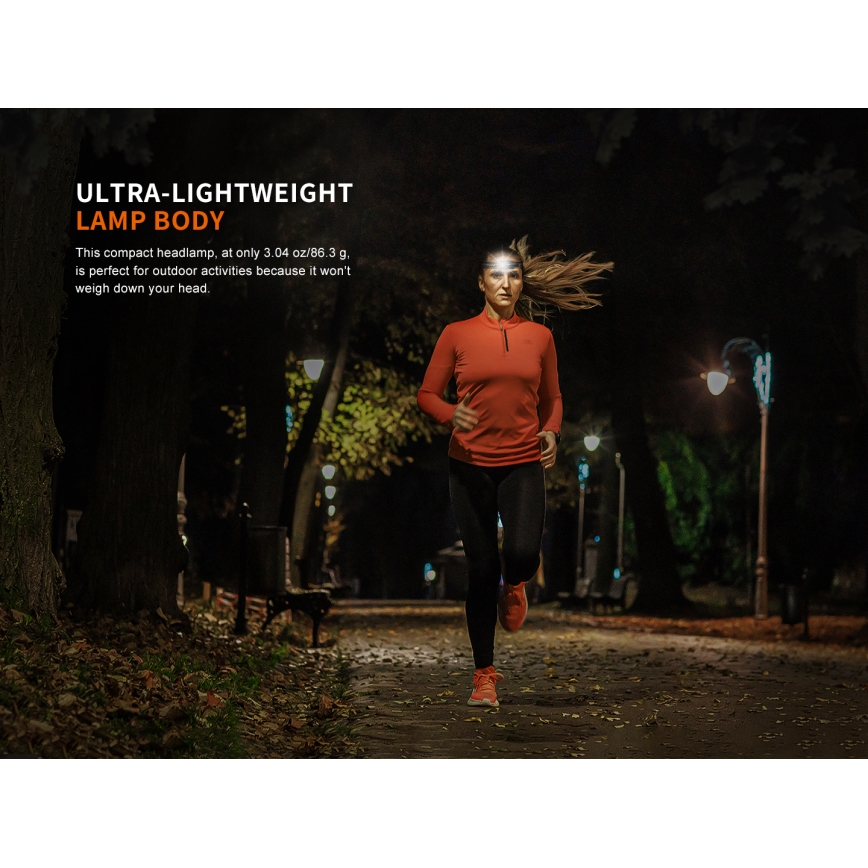 Fenix HM23V20 - Dimmbare LED-Stirnlampe LED/1xAA IP68 300 lm 100 h