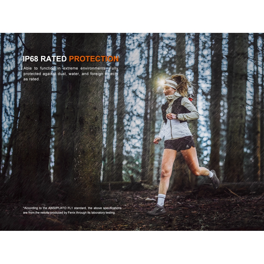 Fenix HM23V20 - Dimmbare LED-Stirnlampe LED/1xAA IP68 300 lm 100 h