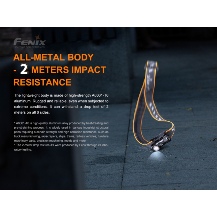 Fenix HM50RV20 - Aufladbare LED-Stirnlampe 3xLED/USB/1xCR123A IP68 700 glänzend 120 h 700 mAh