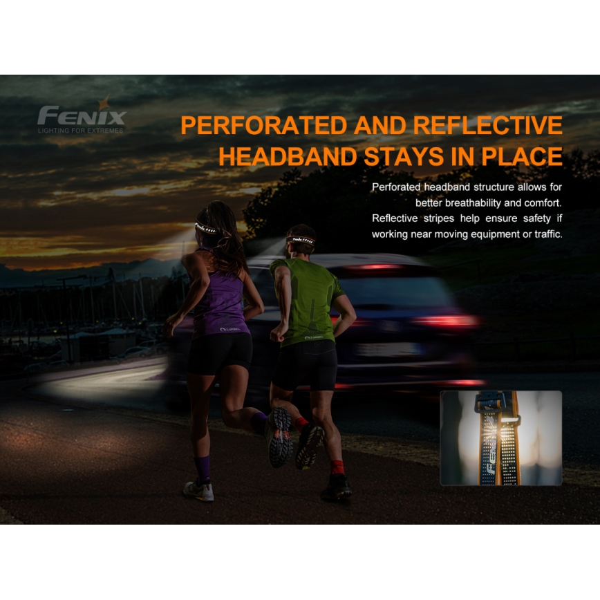 Fenix HM50RV20 - Aufladbare LED-Stirnlampe 3xLED/USB/1xCR123A IP68 700 glänzend 120 h 700 mAh