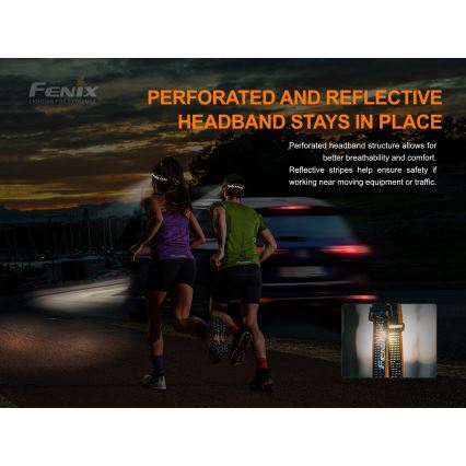 Fenix HM51RV20 - Aufladbare LED-Stirnlampe 3xLED/1xCR123A/USB IP68 700 glänzend 120 h 700 m
