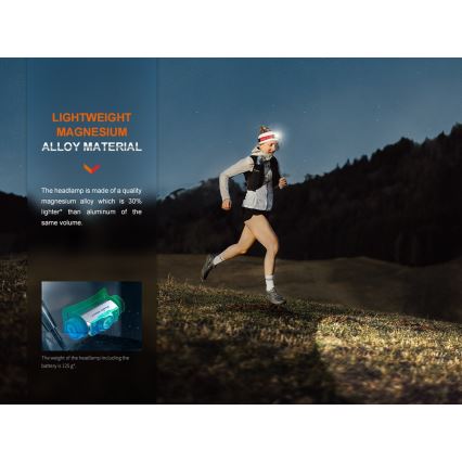 Fenix HM62TMGM - Dimmbare, wiederaufladbare LED-Stirnlampe LED/USB IP68 1200 lm 280 h