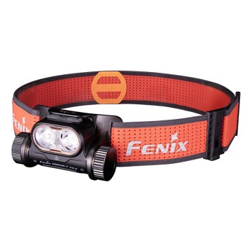 Fenix HM65RTV20BLC - Dimmbare, aufladbare LED-Stirnlampe LED/USB IP68 3400 mAh schwarz/orange