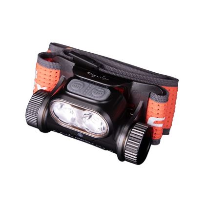 Fenix HM65RTV20BLC - Dimmbare, aufladbare LED-Stirnlampe LED/USB IP68 3400 mAh schwarz/orange