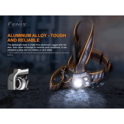 Fenix HP25RV20 - LED Dimmbar wiederaufladbare Stirnlampe 3xLED/1x21700 IP66 1600 lm 800 h