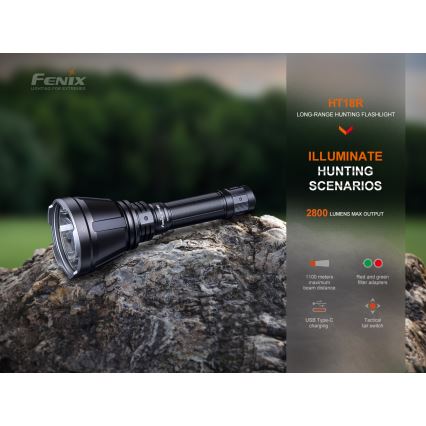 Fenix HT18R - Dimmbare, aufladbare LED-Taschenlampe LED/1x21700 IP68 2800 lm 42 h