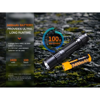 Fenix PD35R - Aufladbare LED-Taschenlampe LED/USB/2xCR123A IP68 1700 lm 100 h 3400 mAh