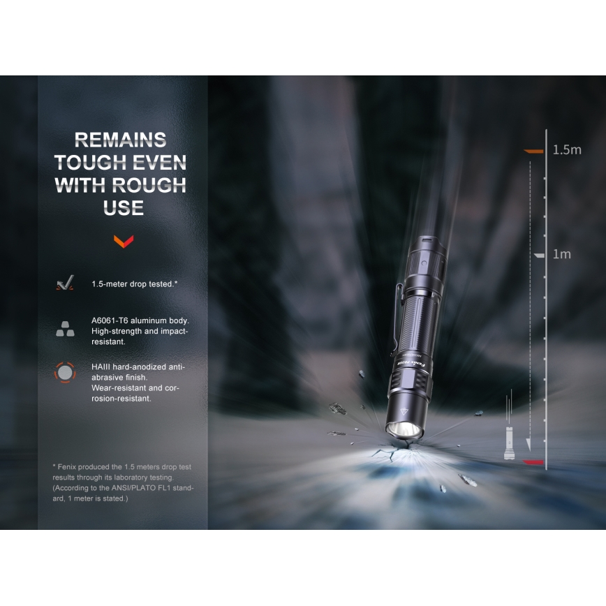 Fenix PD35R - Aufladbare LED-Taschenlampe LED/USB/2xCR123A IP68 1700 lm 100 h 3400 mAh
