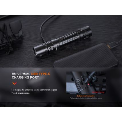Fenix PD36RPRO - LED Aufladbare taktische Taschenlampe LED/USB IP68 2800 lm 42 h 5000 mAh