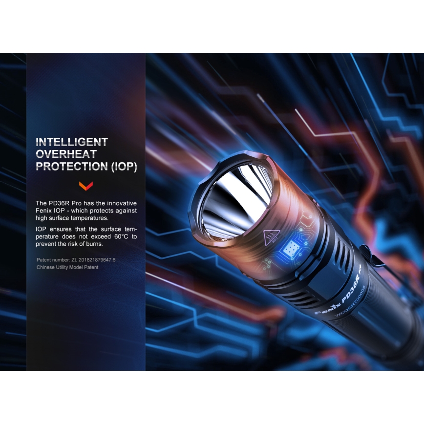 Fenix PD36RPRO - LED Aufladbare taktische Taschenlampe LED/USB IP68 2800 lm 42 h 5000 mAh