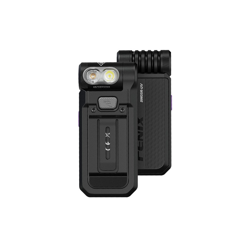 Fenix SW05RUVBLC - Dimmbare, aufladbare LED-Taschenlampe LED/USB IPX6 150 lm 49 h schwarz