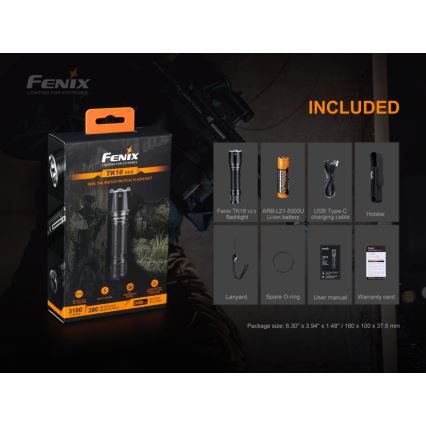 Fenix TK16V20 - LED Wiederaufladbare Taschenlampe LED/1x21700 IP68