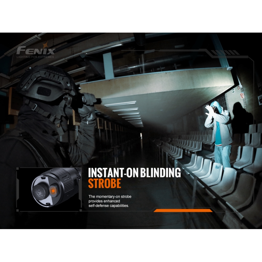 Fenix ​​TK20RV20 - Taktische wiederaufladbare LED-Taschenlampe LED/USB IP68 3000 lm 48 Std