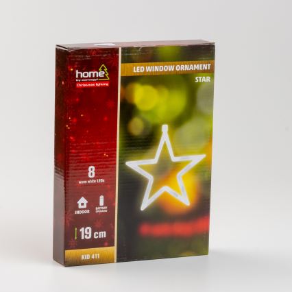 Fensterdekoration 8xLED/3xAA