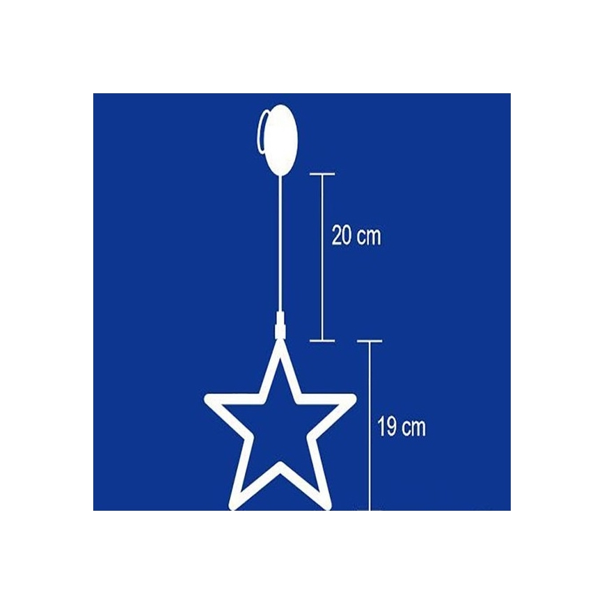 Fensterdekoration 8xLED/3xAA