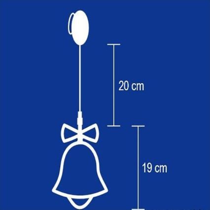 Fensterdekoration 8xLED/3xAA