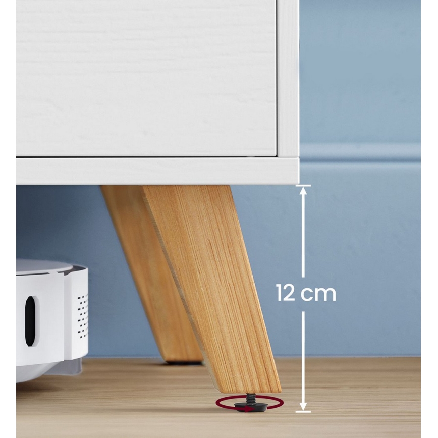 Fernsehtisch BASTOR, weiß