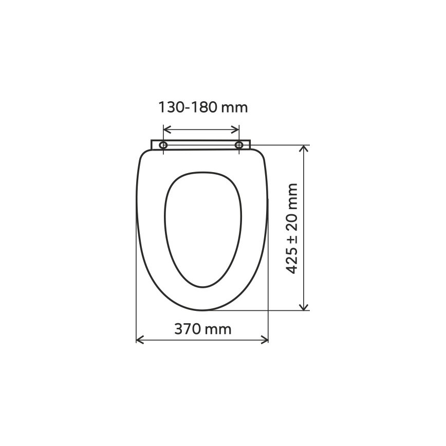 FERRO - WC-Sitz aus Duroplast, weiß