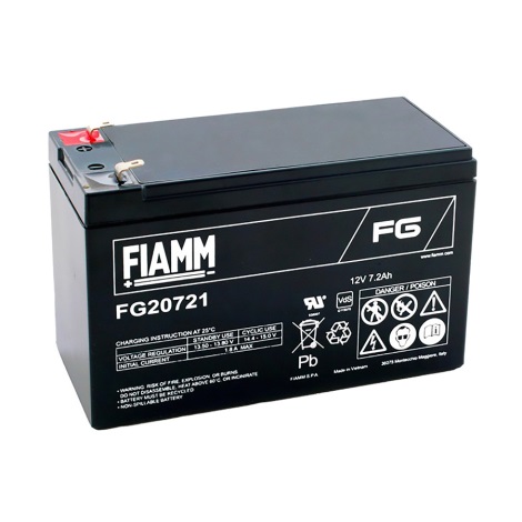 Fiamm FG20721 - Bleiakkumulator 12V/7,2Ah/faston 4,7mm