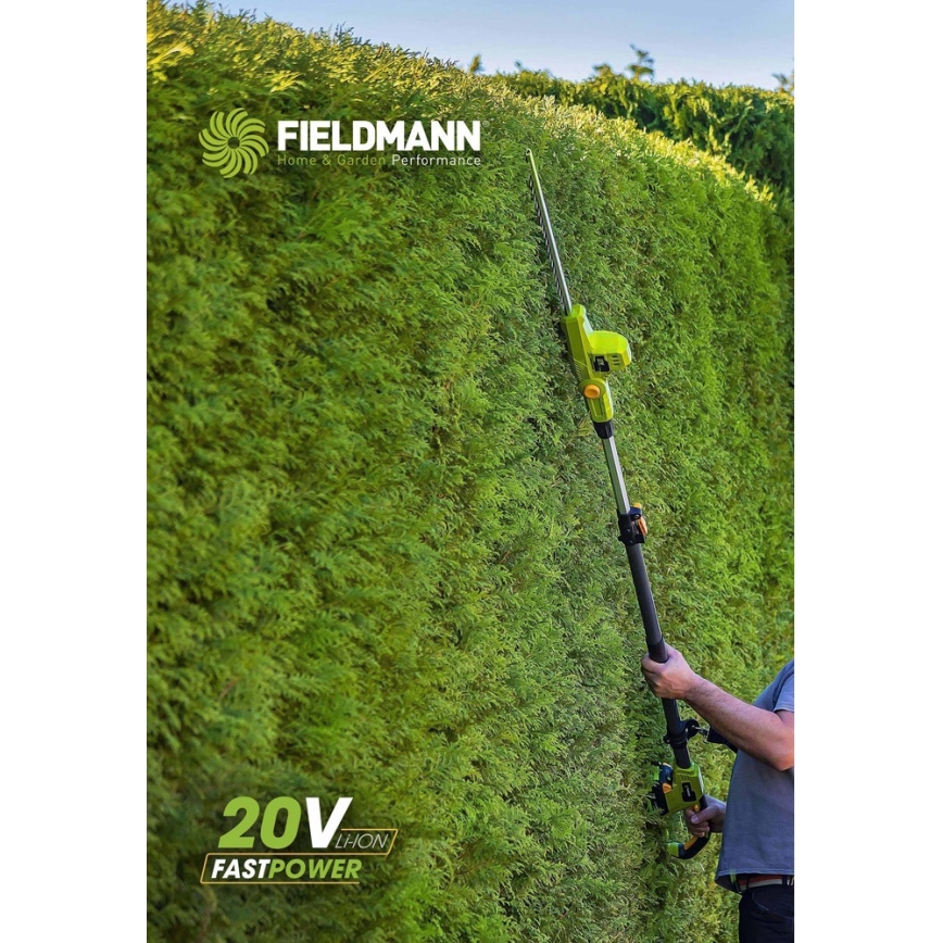 Fieldmann - Akku-Teleskop-Heckenschere 20V