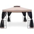 Fieldmann - Gartenpavillon 3x3 m beige/schwarz