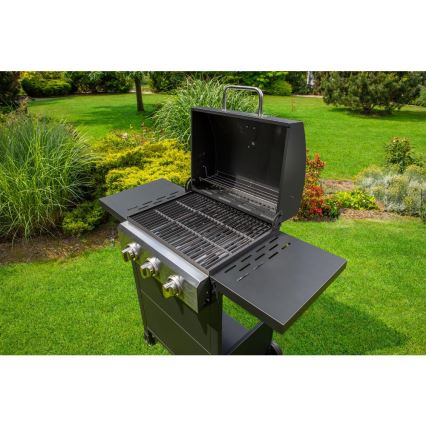 Fieldmann - Gasgrill 3-flammig schwarz