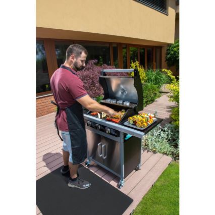 Fieldmann - Gasgrill 3-flammig matt verchromt