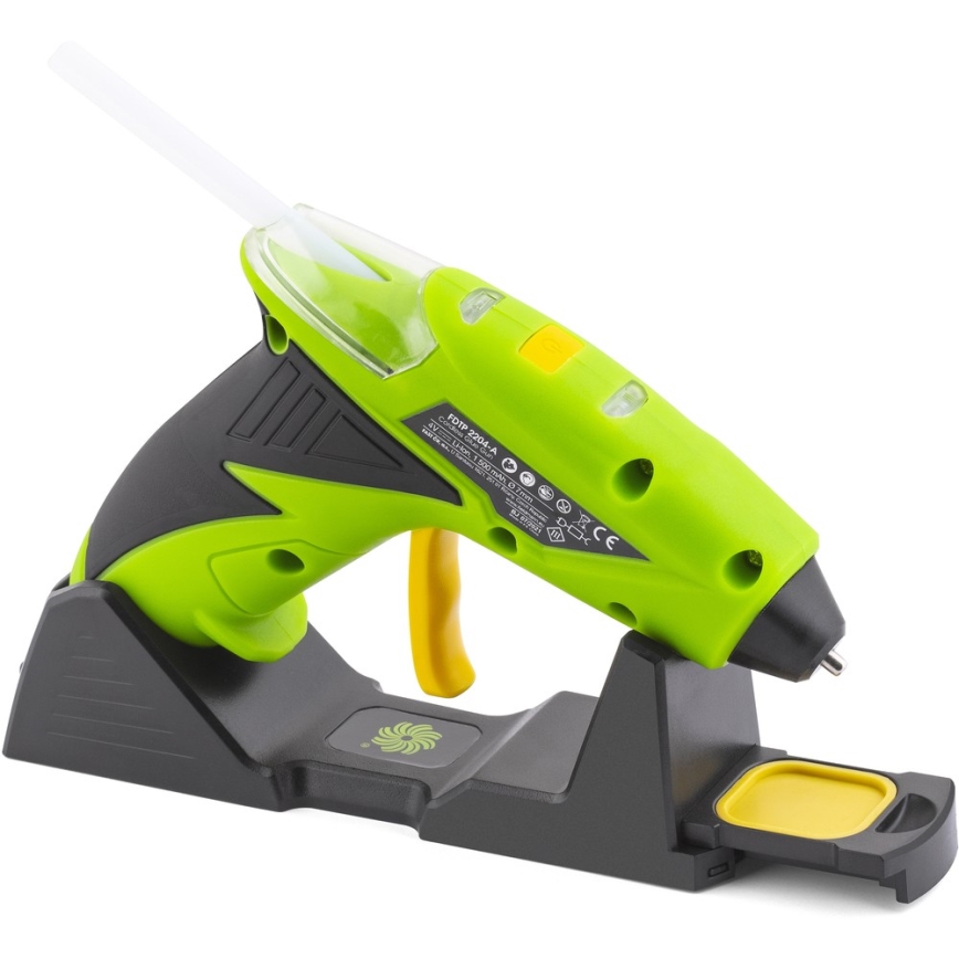 Fieldmann - Kabellose Heißklebepistole 4V 1500 mAh grün
