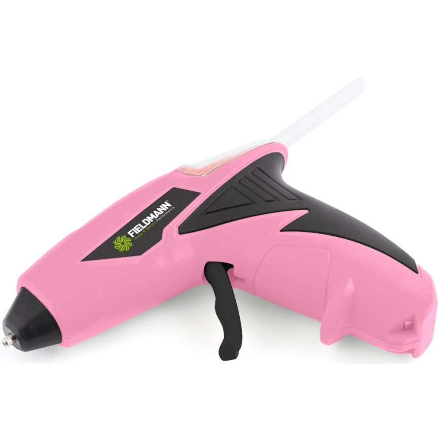 Fieldmann - Kabellose Heißklebepistole 4V 1500 mAh rosa
