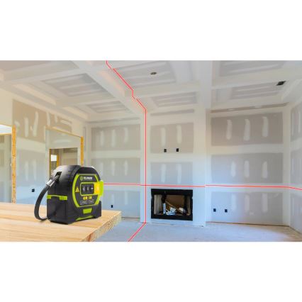 Fieldmann - Laser-Entfernungsmesser mit LED-Anzeige und Roulette-Messer 2xAA