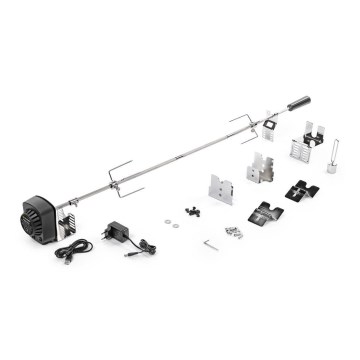 Fieldmann - Motorisierter Grillspieß 230 V, Edelstahl