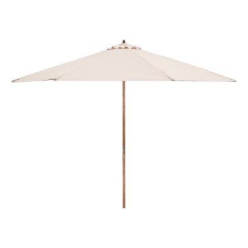 Fieldmann - Sonnenschirm d 3 m cremefarben/Akazie
