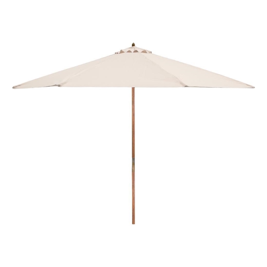 Fieldmann - Sonnenschirm d 3 m cremefarben/Akazie