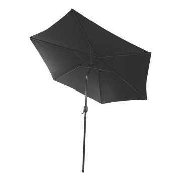 Fieldmann - Sonnenschirm d 3 m schwarz