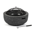 Fieldmann - Tragbare Feuerschale mit Gitter anthrazit
