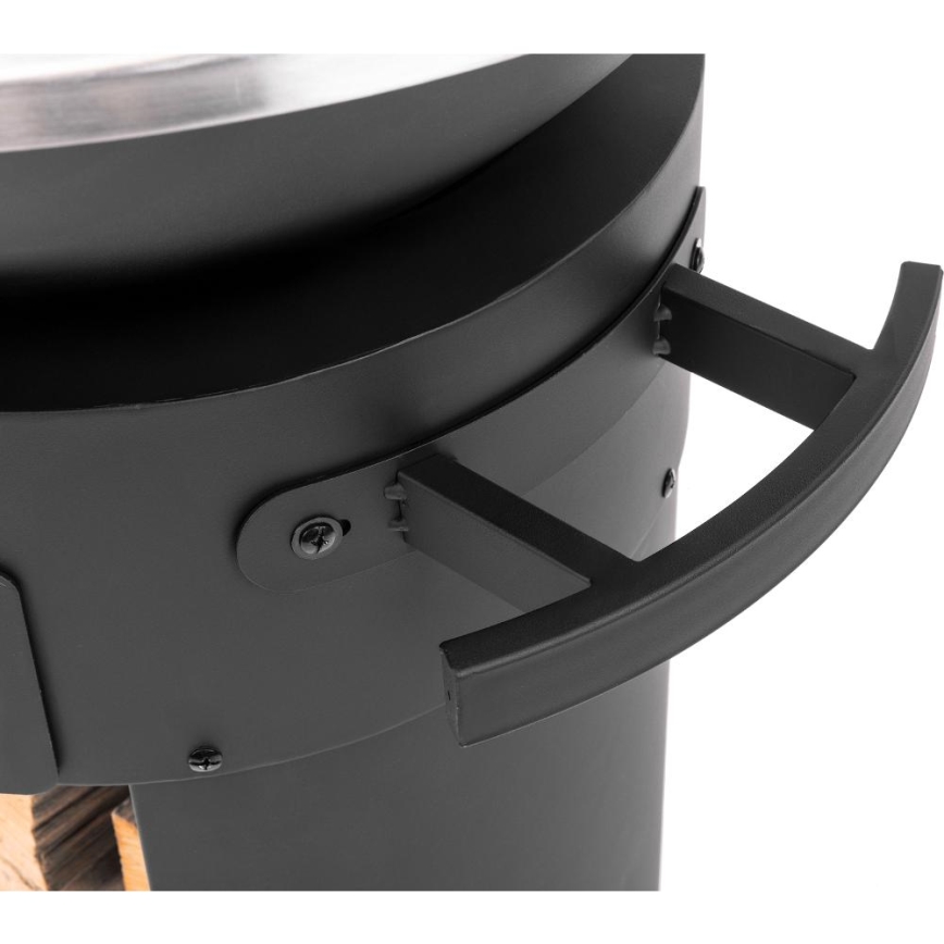 Fieldmann - Tragbarer Grill 3-in-1 Edelstahl/schwarz