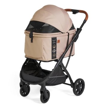 Fikago - Kinderwagen für Hunde und Katzen AGILE HUGGY beige