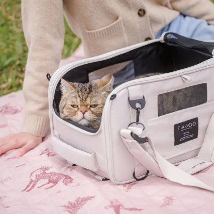 Fikago - Reise-Träger für Hunde und Katzen TRUFFLE Artic Flower