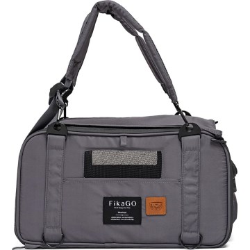 Fikago - Reisetasche für Hunde und Katzen TRUFFLE Grey