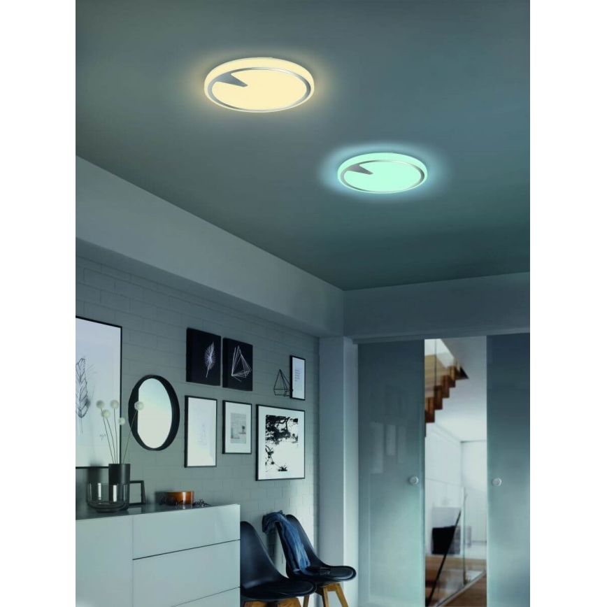 Fischer & Honsel 20754 - LED RGBW Dimmbare Deckenleuchte T-ERIC LED/33W/230V 2700-6500K Wi-Fi Tuya + Fernbedienung